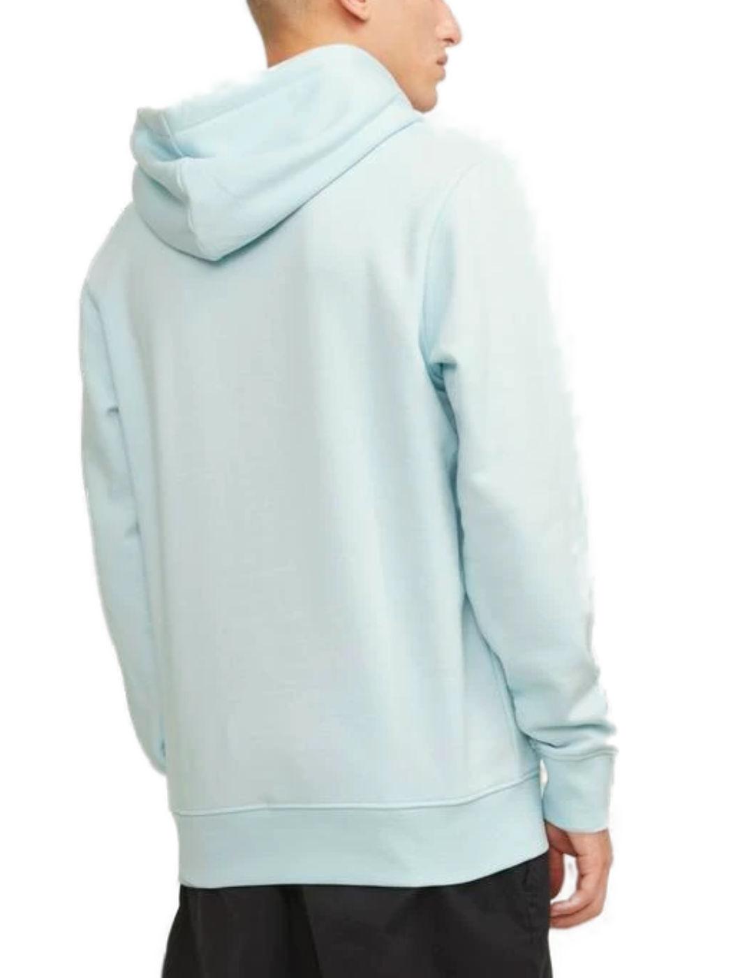 Sudadera Jack&Jones Cobin azul turquesa con capucha hombre