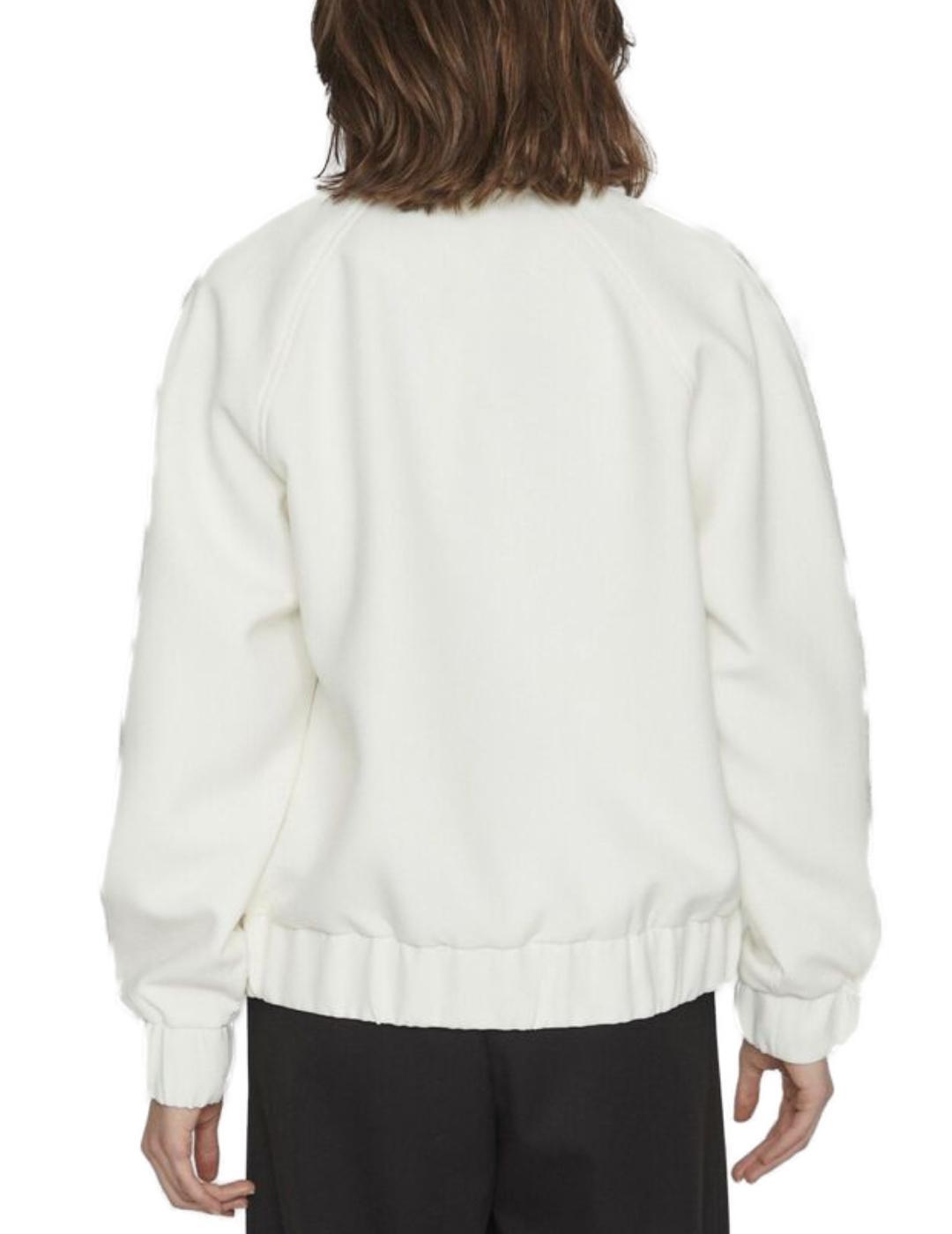 Chaqueta bomber Vila Lyra blanco cremallera holgado de mujer