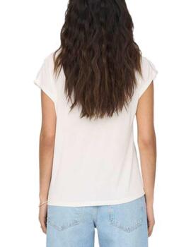Camiseta Only Free blanca de mujer-/df01
