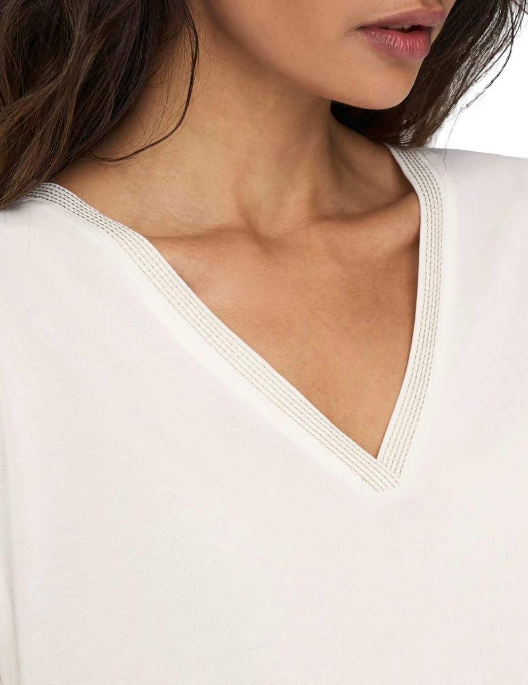 Camiseta Only Free blanca de mujer-/df01