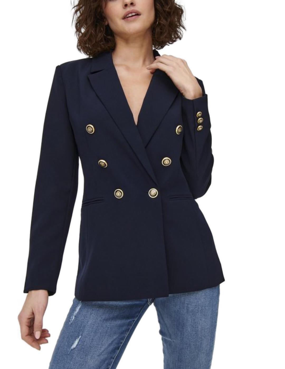 Blazer Only Astrid marino para mujer-&