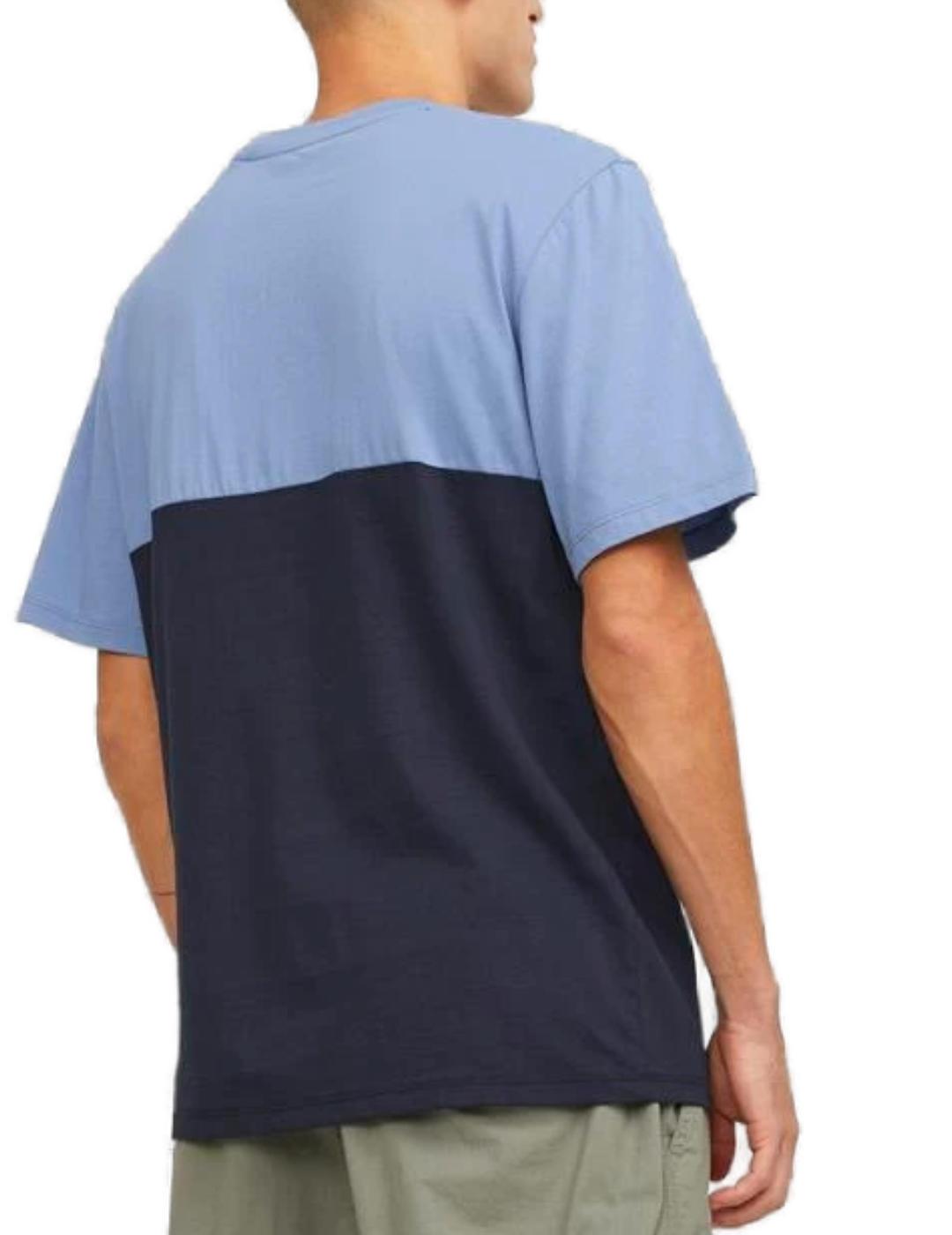 Camiseta Jack&Jones Ryder azul de manga corta para hombre