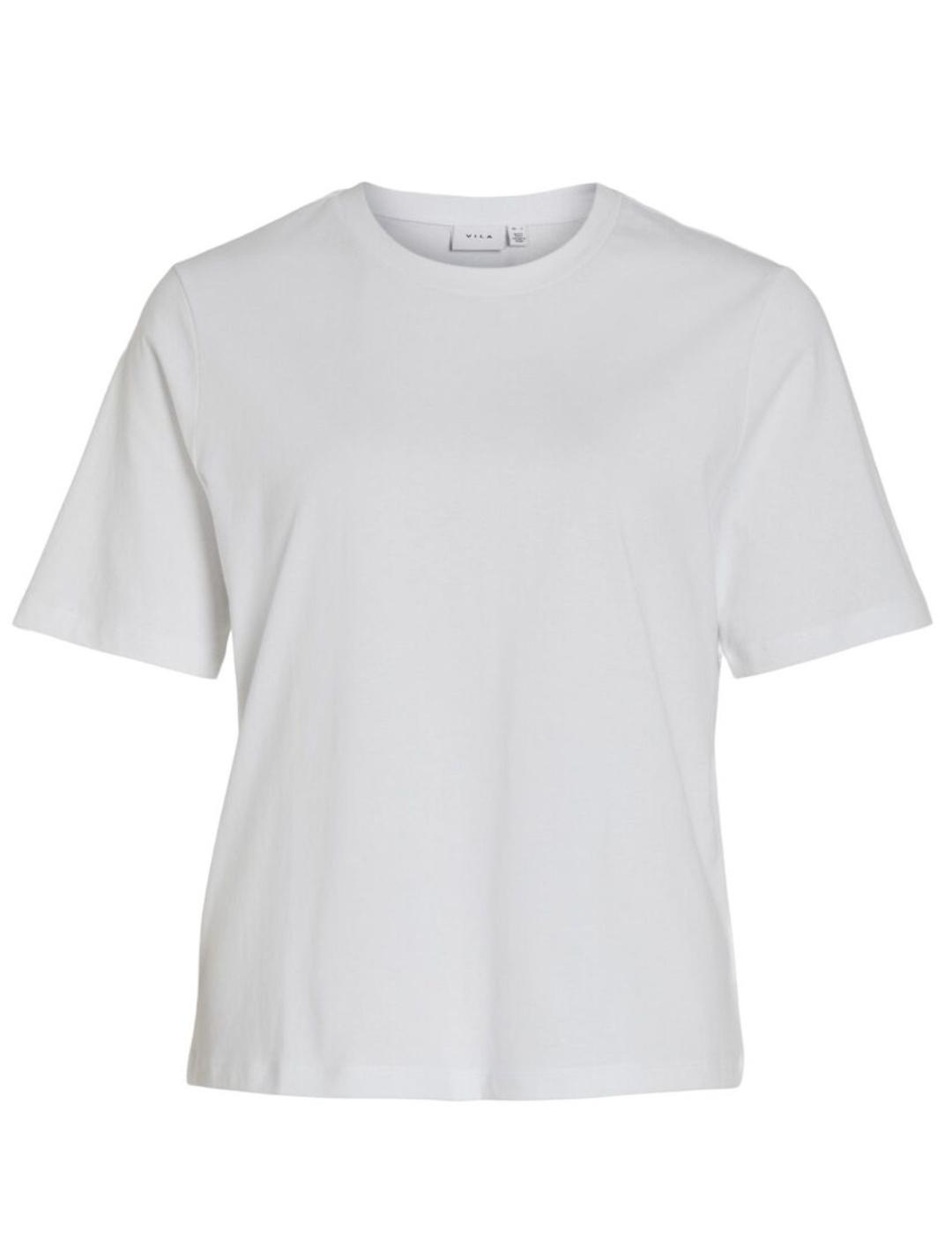 Camiseta Vila Darlene blanco  Regularmanga corta para mujer