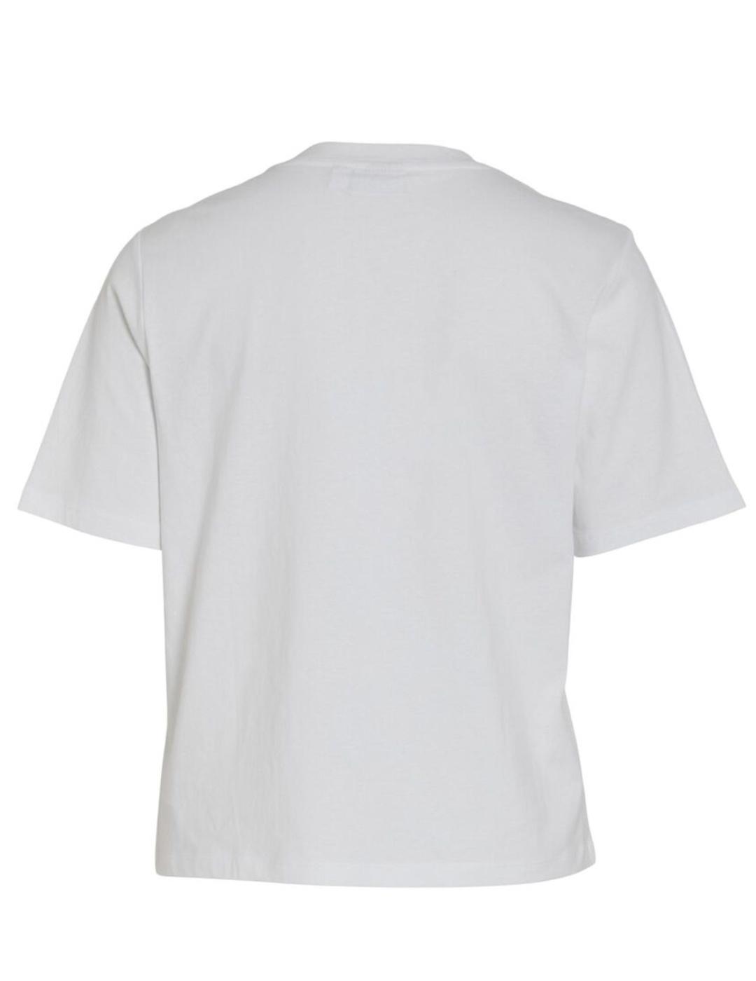 Camiseta Vila Darlene blanco  Regularmanga corta para mujer