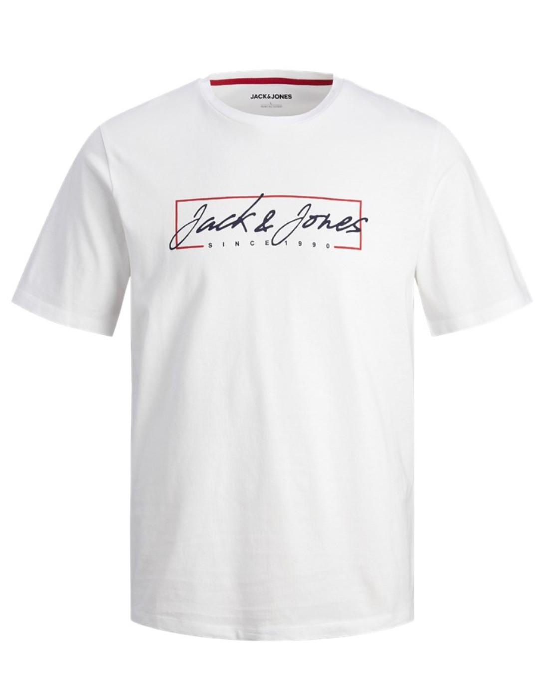 Camiseta Jack&Jones Junior Zuri blanca manga corta de niño