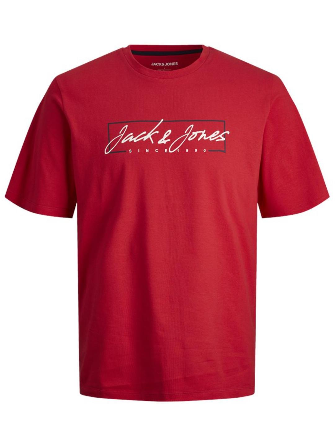 Camiseta Jack&Jones Junior Zuri rojo manga corta de niño