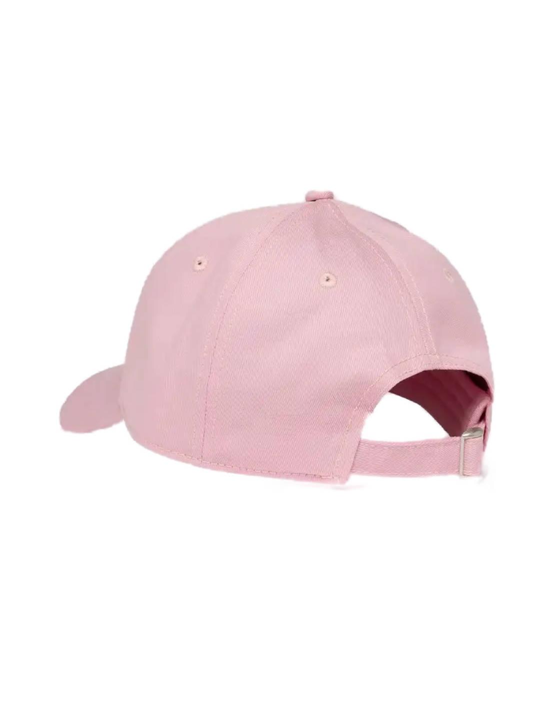 Gorra Replay rosa palo logo con hebilla ajustable para mujer