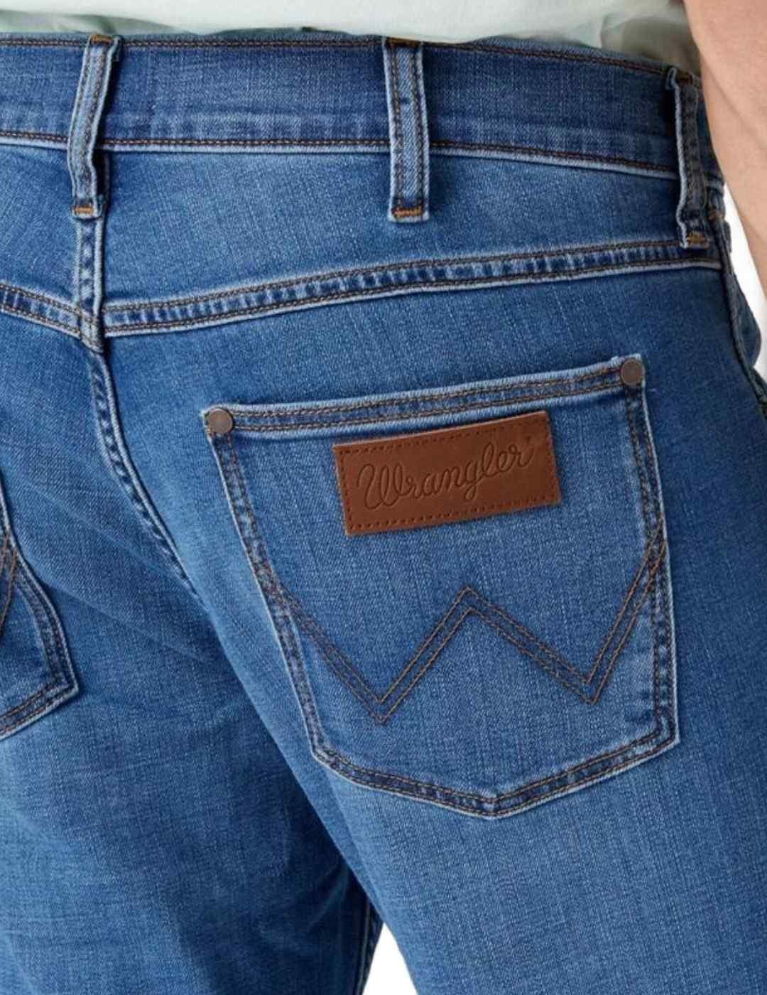 Pantalón vaquero Wrangler Greensbor azul medio slim hombre