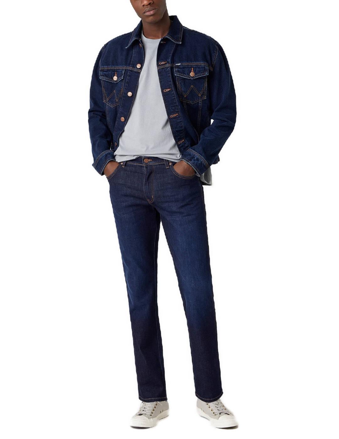 Pantalón vaquero Wrangler Texas marino Slim para hombre