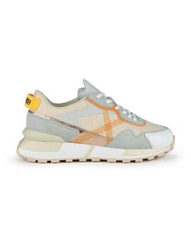 Zapatillas Munich Pulsar naranja/gris para mujer