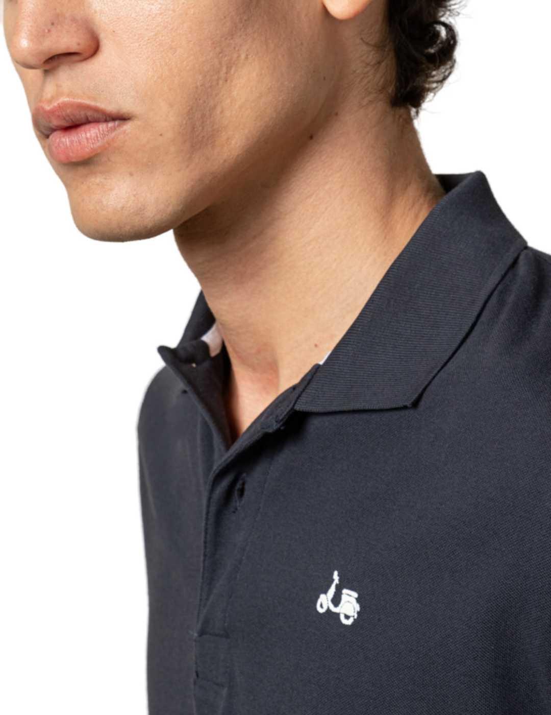 Polo Scotta classic azul marino de manga corta para hombre