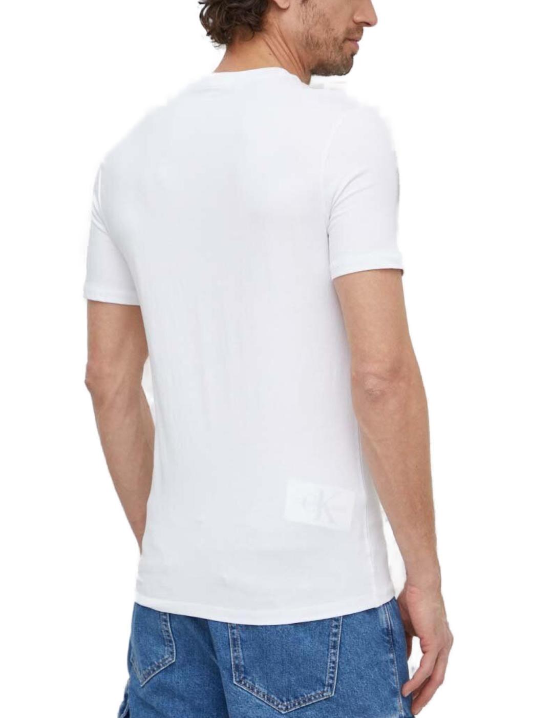 Camiseta Guess 1981 blanco manga corta para hombre