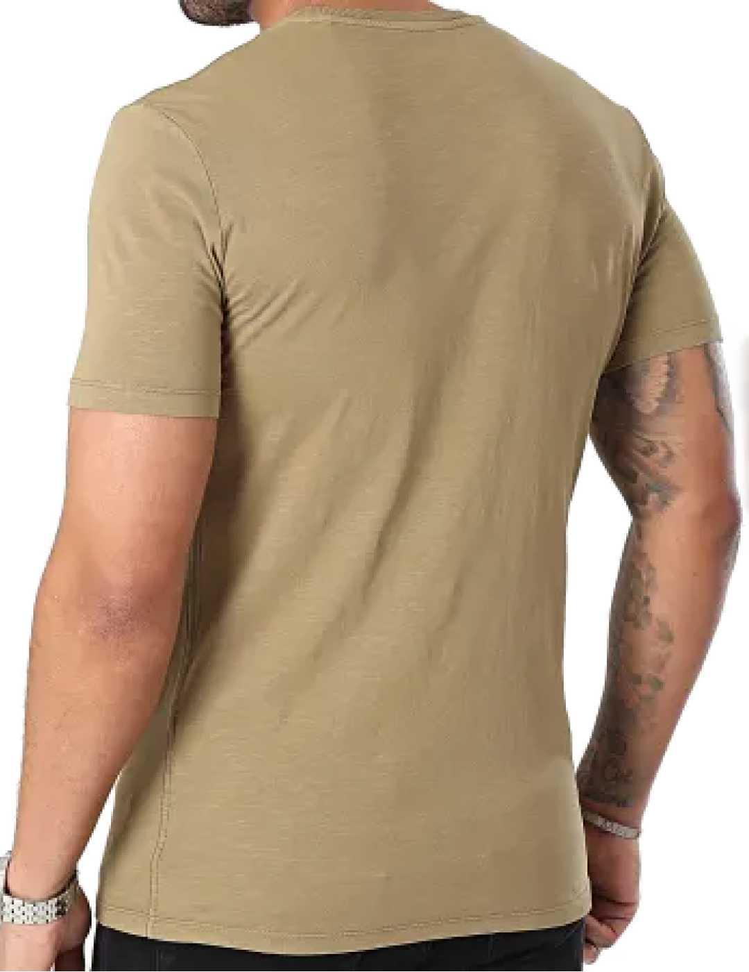 Camiseta Guess Treated verde manga corta para hombre