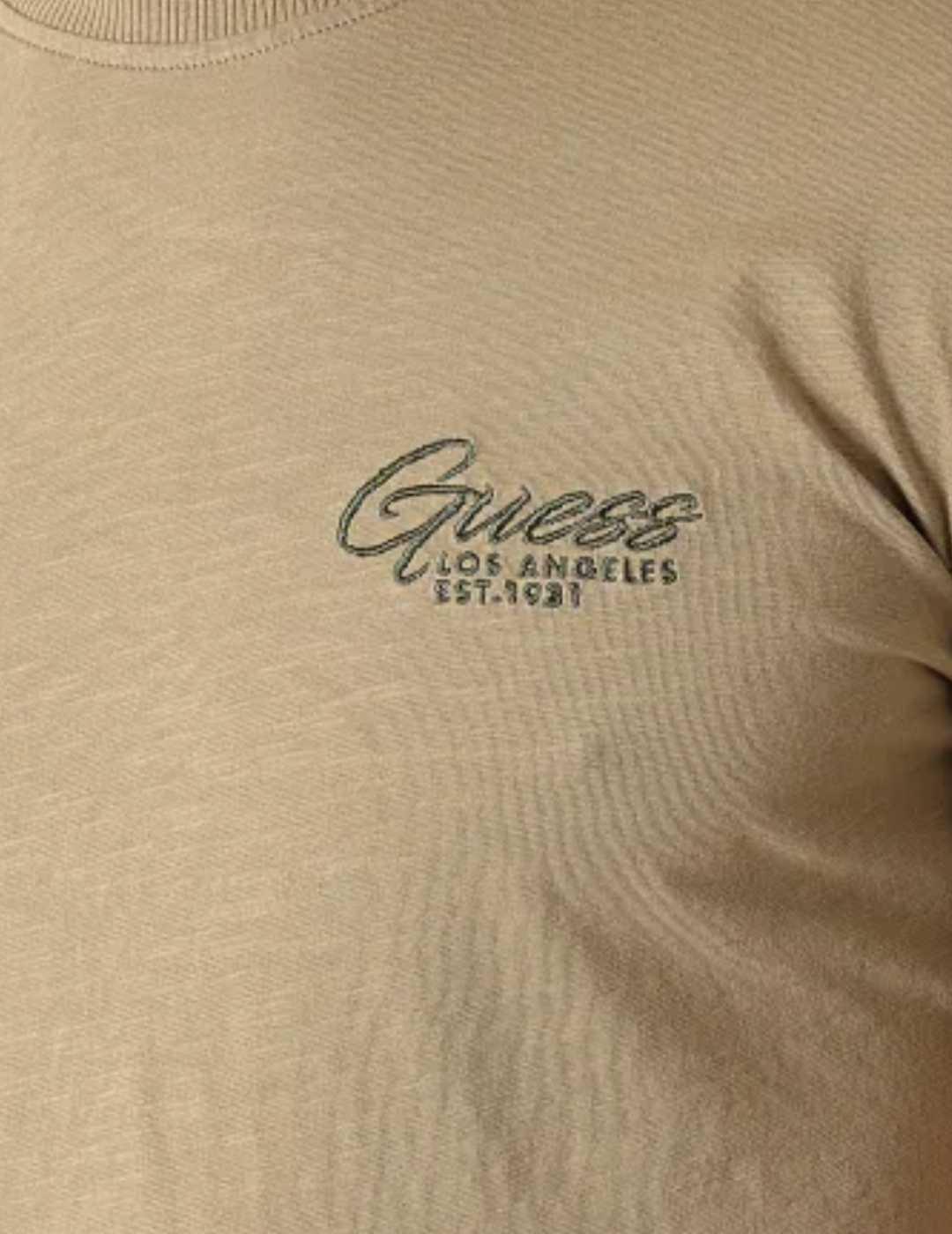 Camiseta Guess Treated verde manga corta para hombre