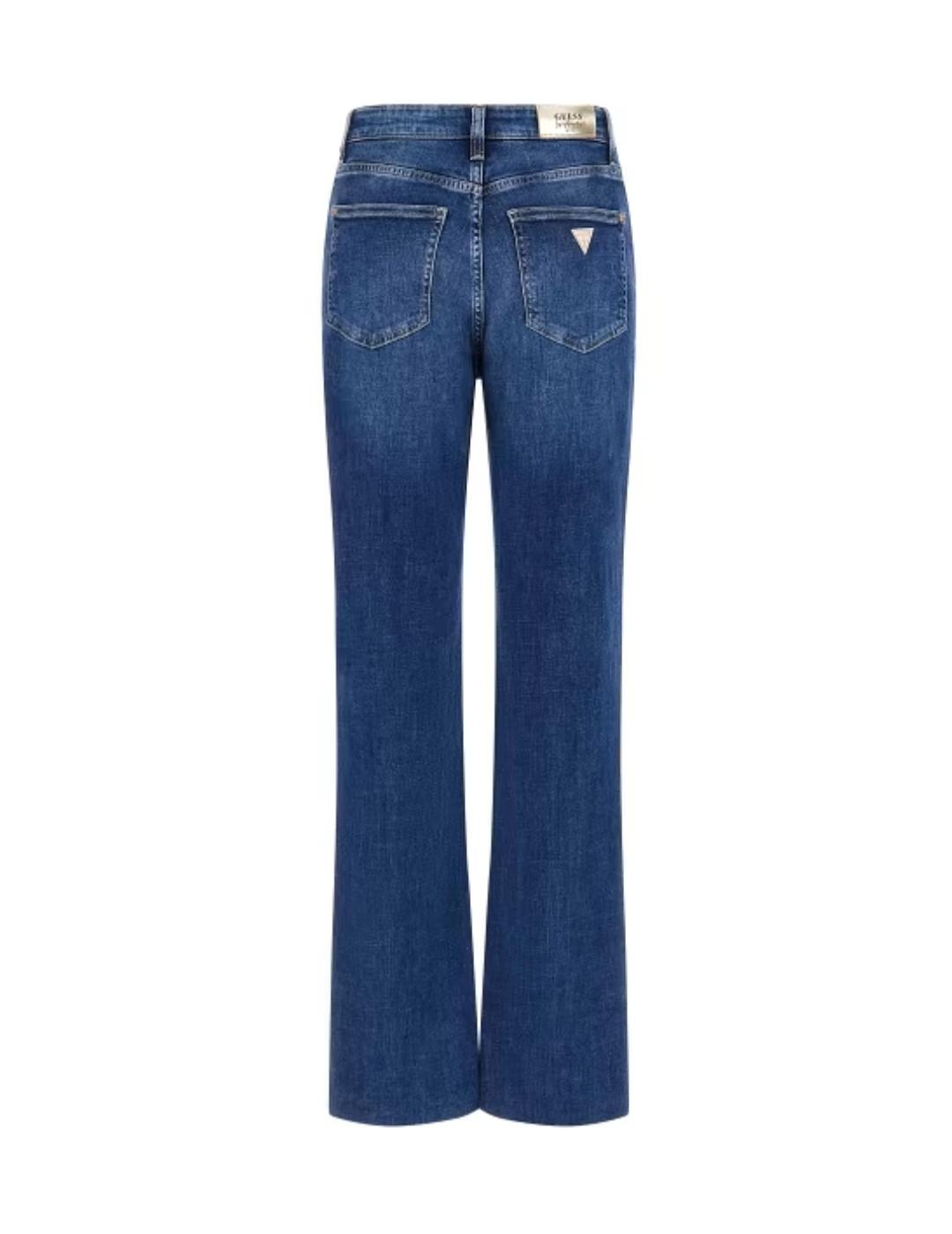 Pantalón vaquero Guess 80'S straight azul para mujer