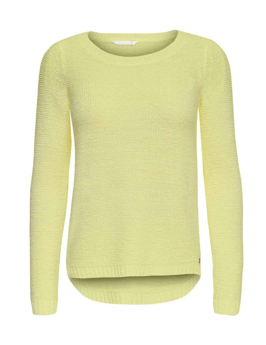 Jersey Only Geena amarillo calado para mujer