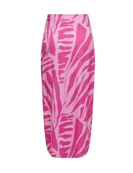 Falda Only Gin midi rosa de mujer-E