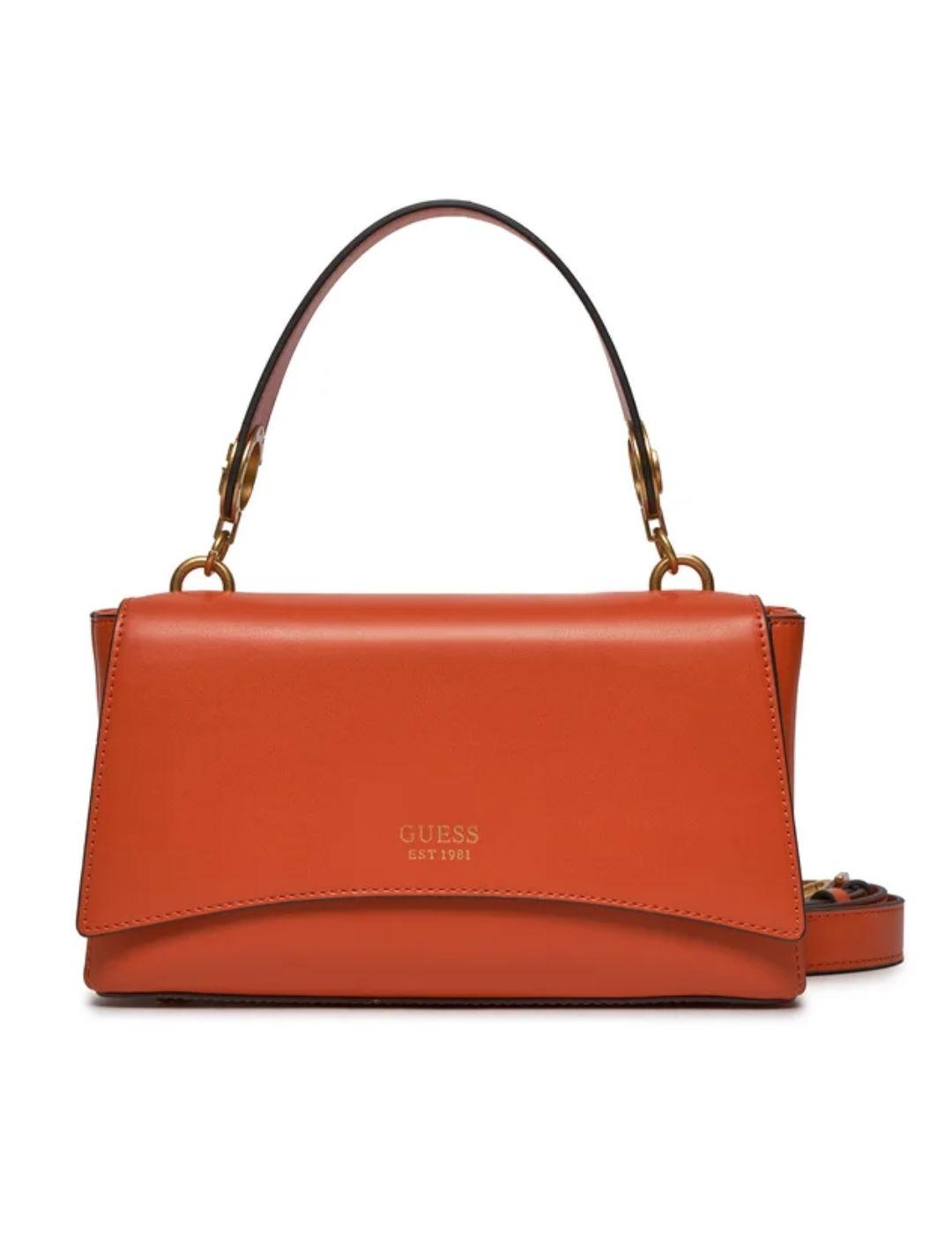 Bolso Guess Masie naranja con asa ajustable para mujer