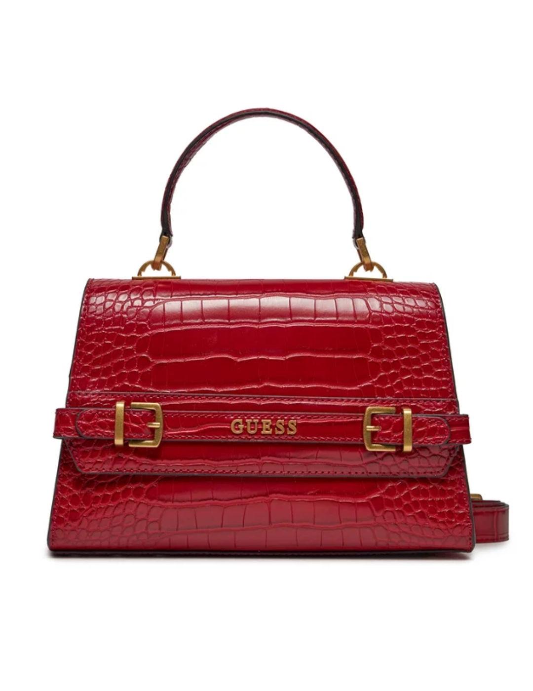 Bolso Guess Sestri rojo con asa de quita y pon para mujer