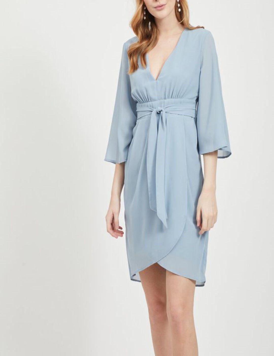 VIMICADA 3/4 SLEEVE DRESS ASHLEY-W