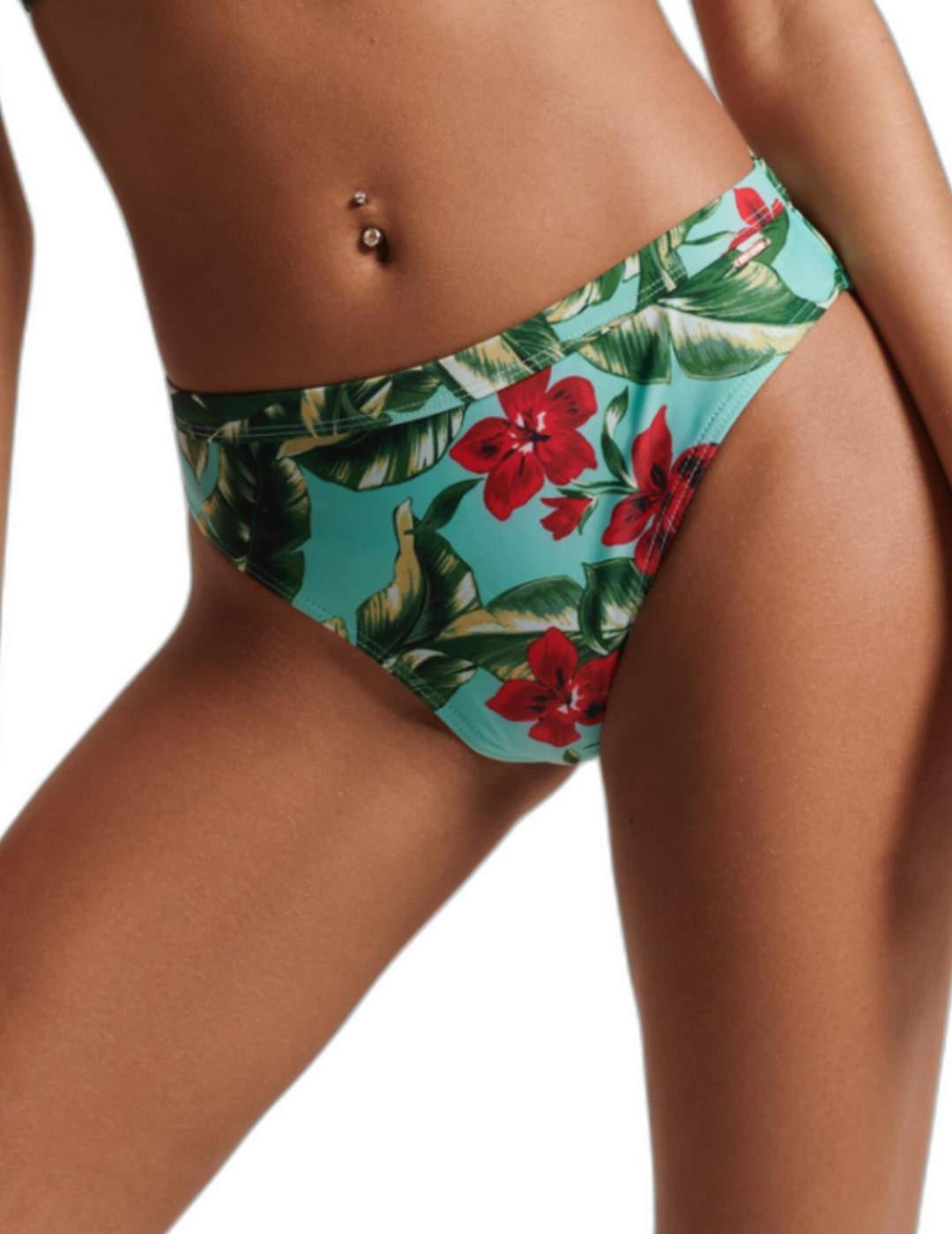 Braga bikini Superdry floral turquesa para mujer