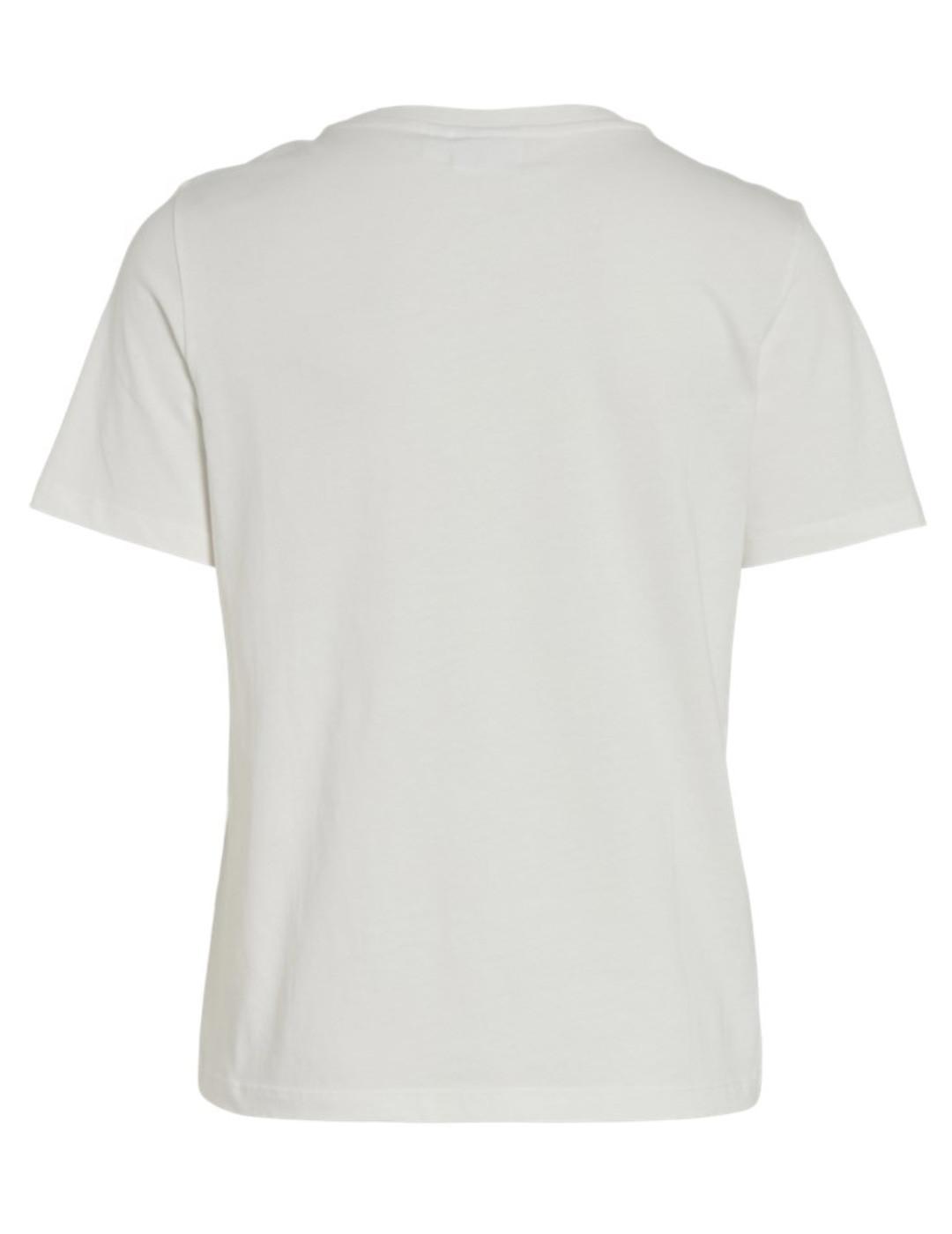 Camiseta Vila Sybilla blanco yourself manga corta de mujer