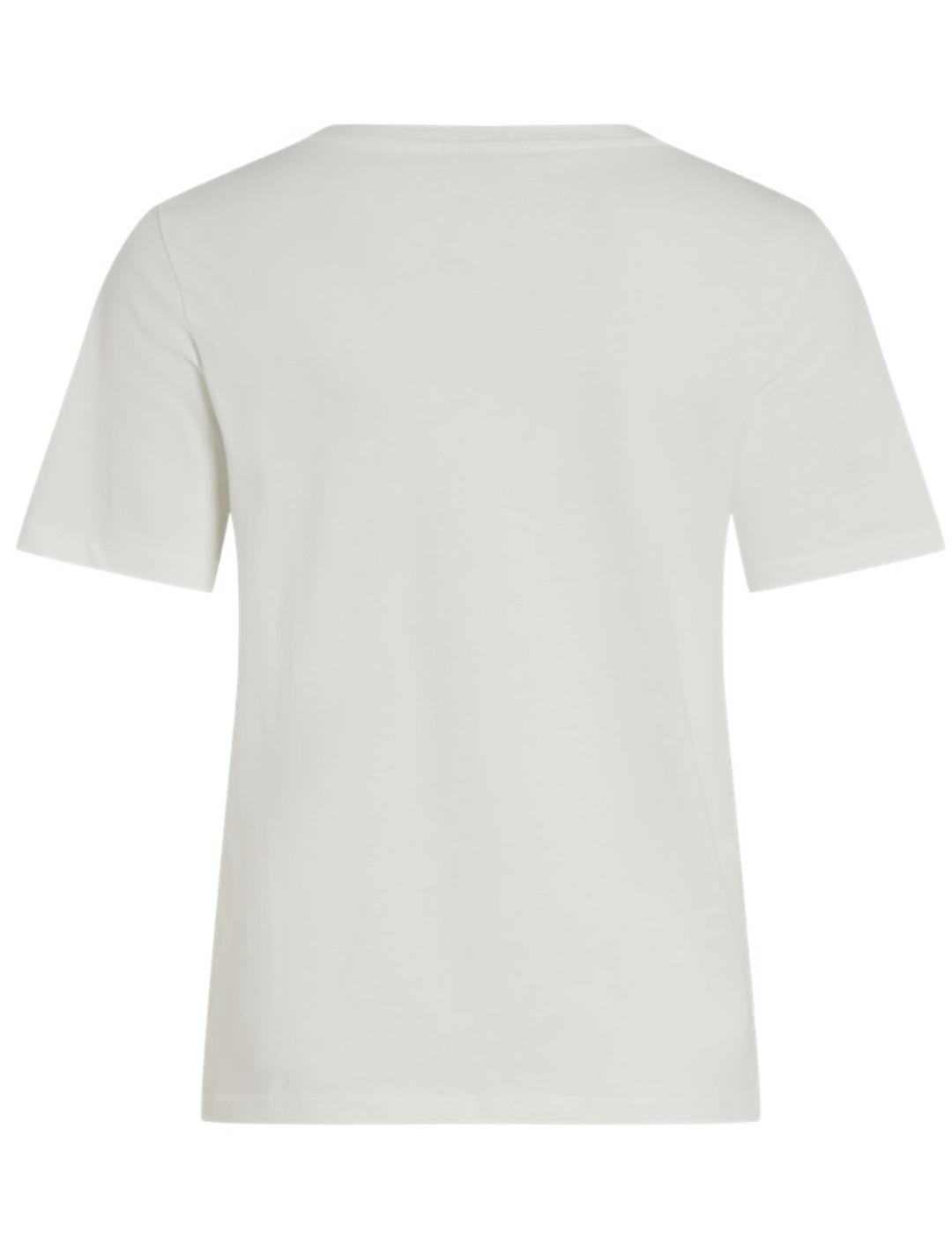 Camiseta Vila Sybilla blanco muse manga corta de mujer