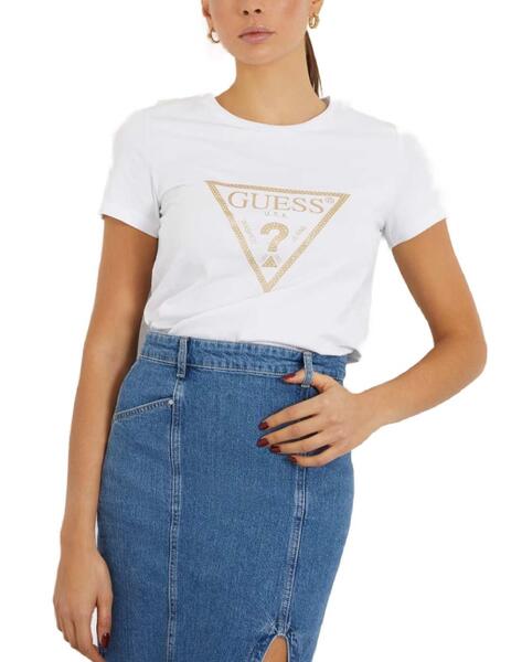 Camiseta blanca guess mujer outlet