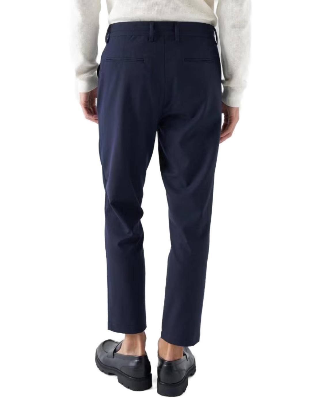 Pantalón Salsa chino marino con cordón ajustable de hombre