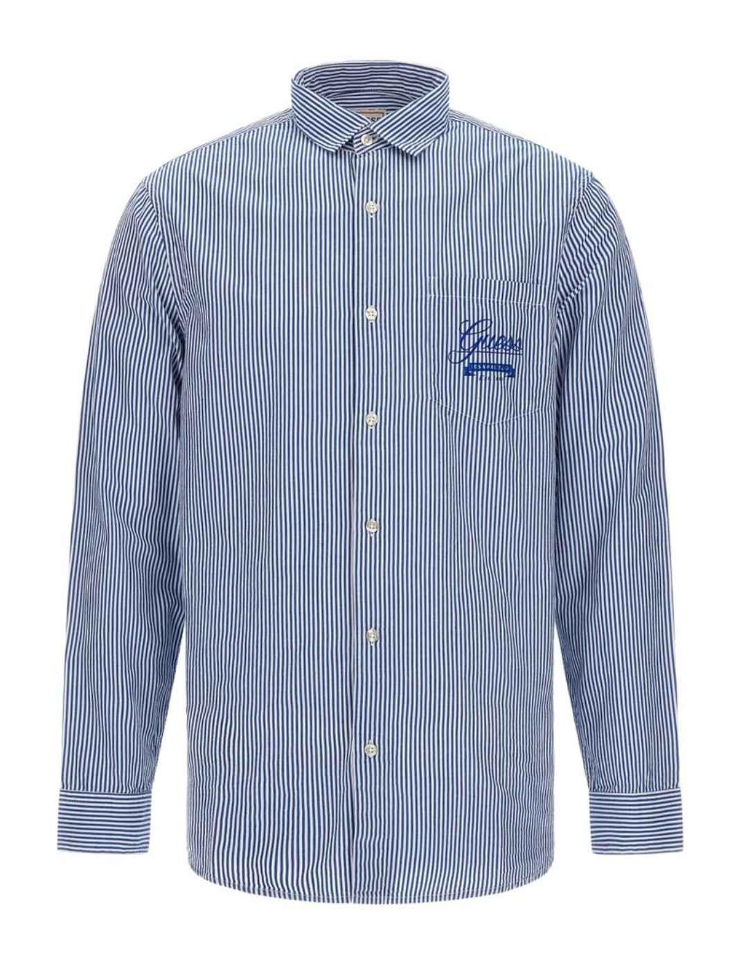 Camisa guess rayas best sale