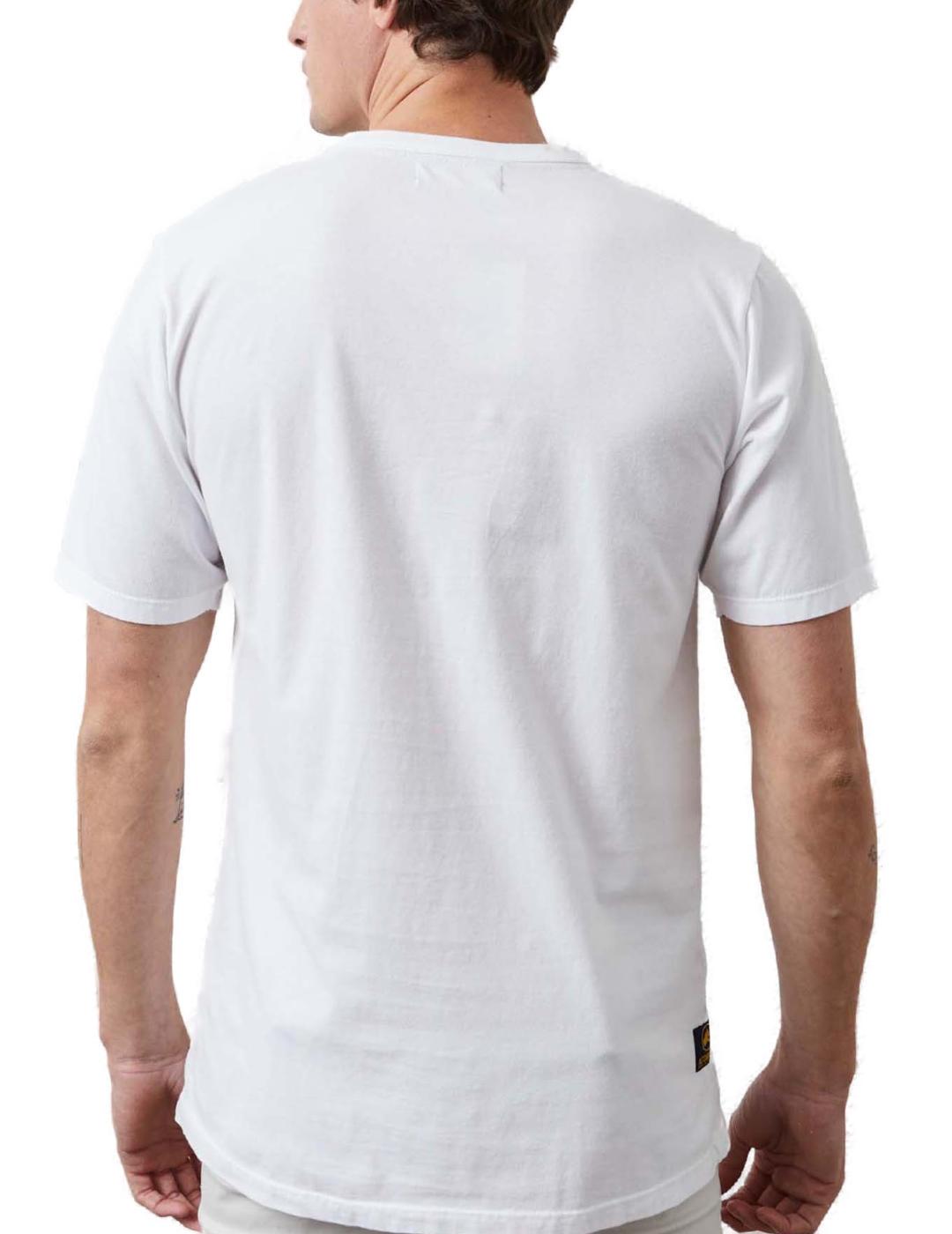 Camiseta Altonadock blanca tigre manga corta para hombre