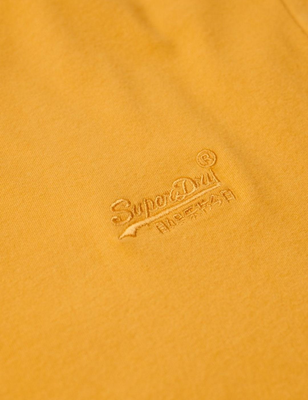 Camiseta Superdry Essential amarillo manga corta para hombre