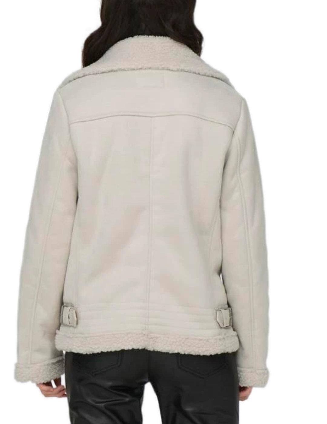 Chaqueta aviador Only NewDiana cruda borreguillo para mujer