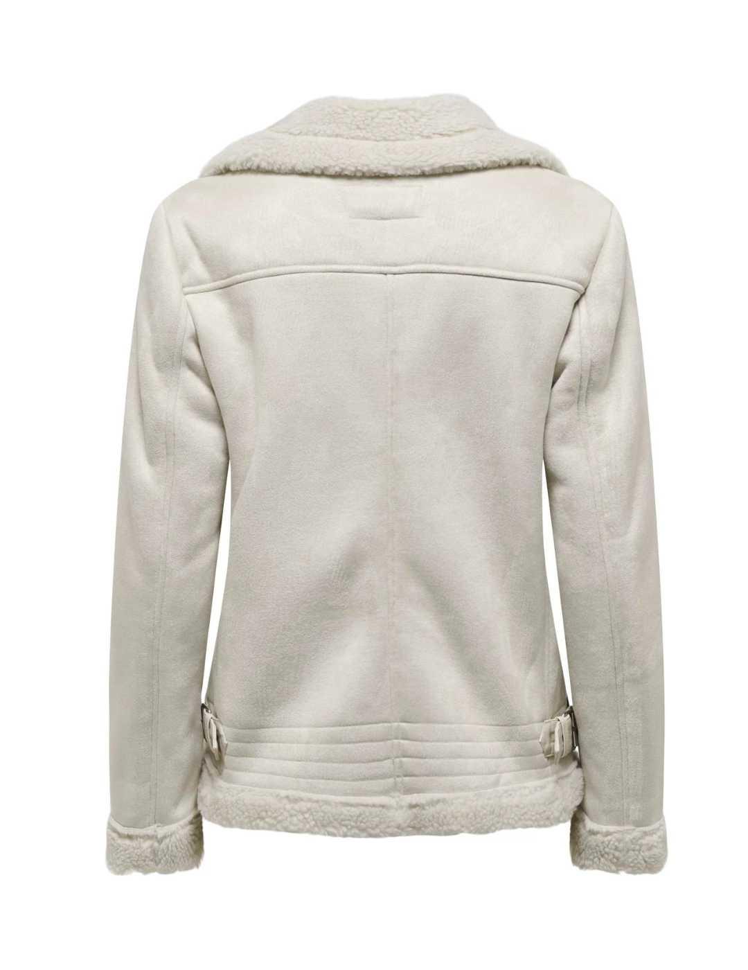 Chaqueta aviador Only NewDiana cruda borreguillo para mujer