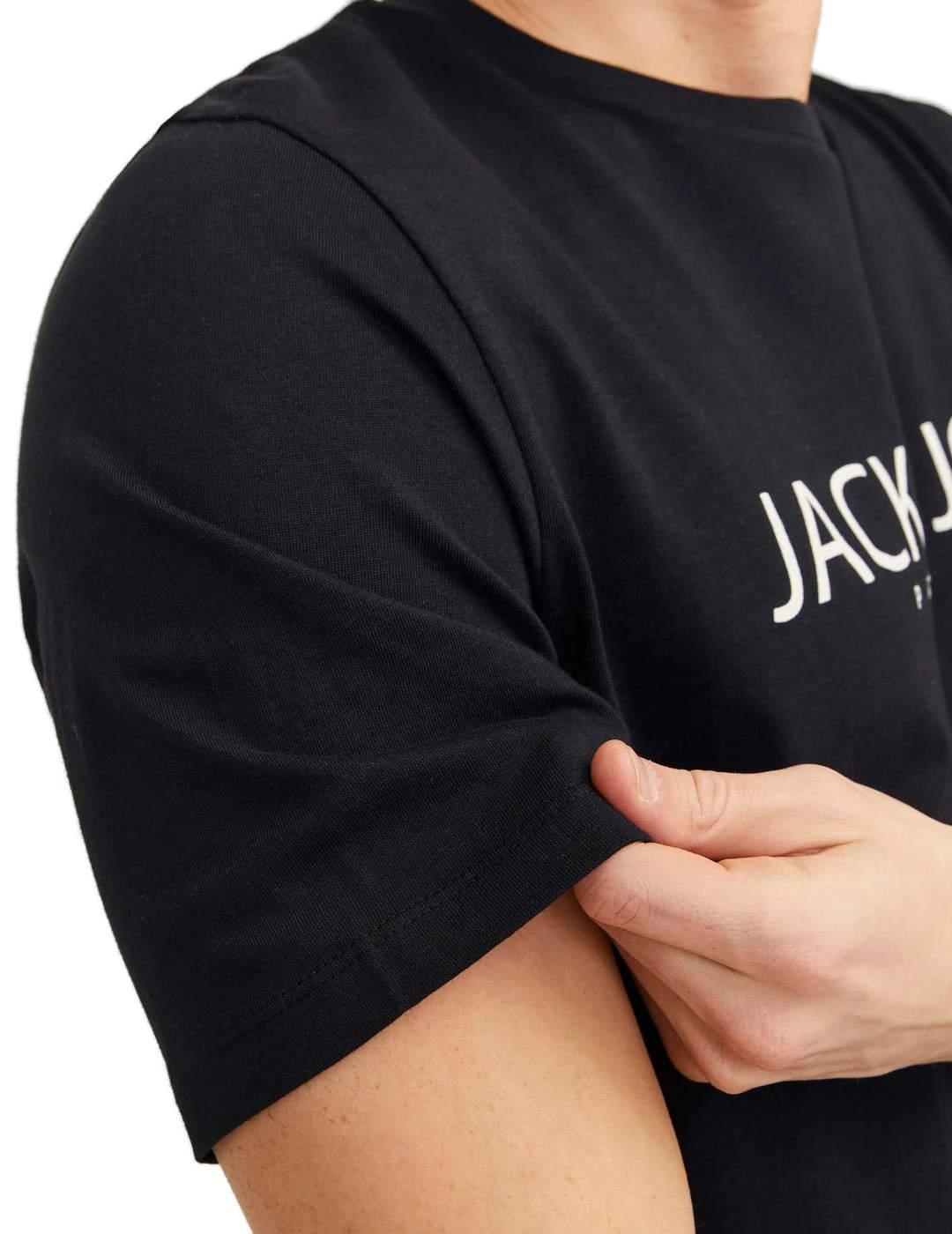 Camiseta Jack&Jones Jack negro manga corta para hombre