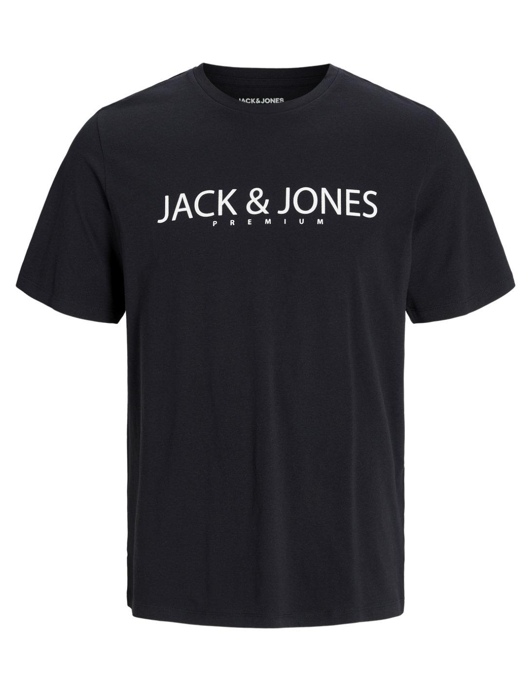 Camiseta Jack&Jones Jack negro manga corta para hombre