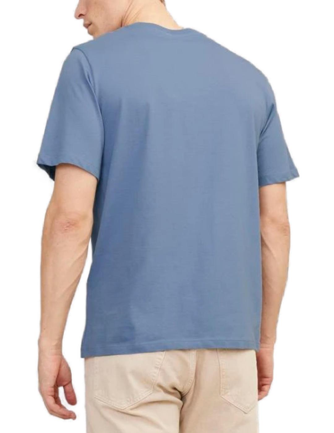 Camiseta Jack&Jones Jack azul manga corta para hombre