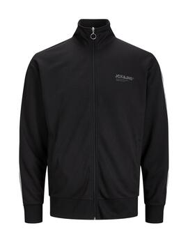 Sudadera Jack&Jones Panel negro con cremallera para hombre