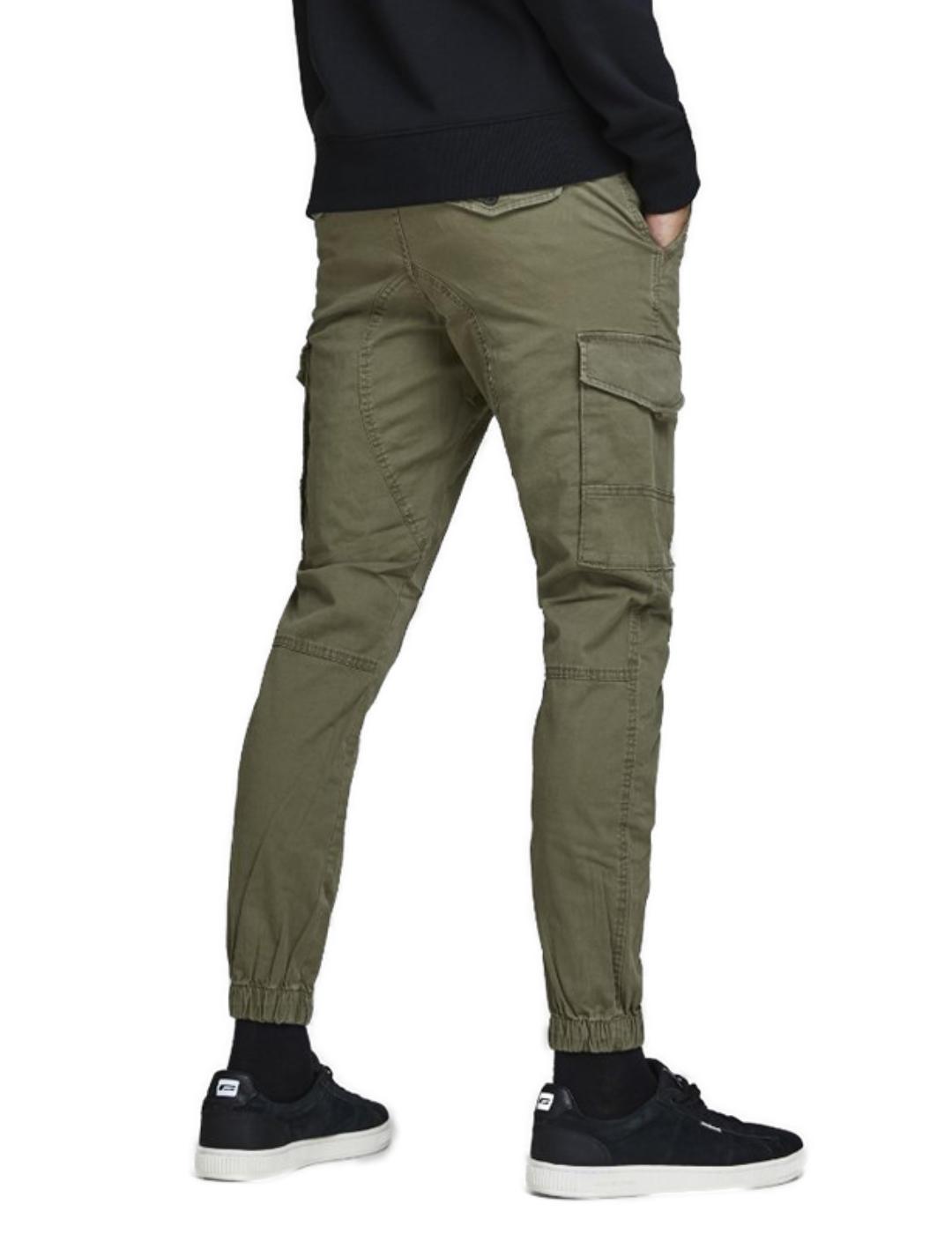 Pantalón Jack&Jones Paul cargo verde militar para hombre