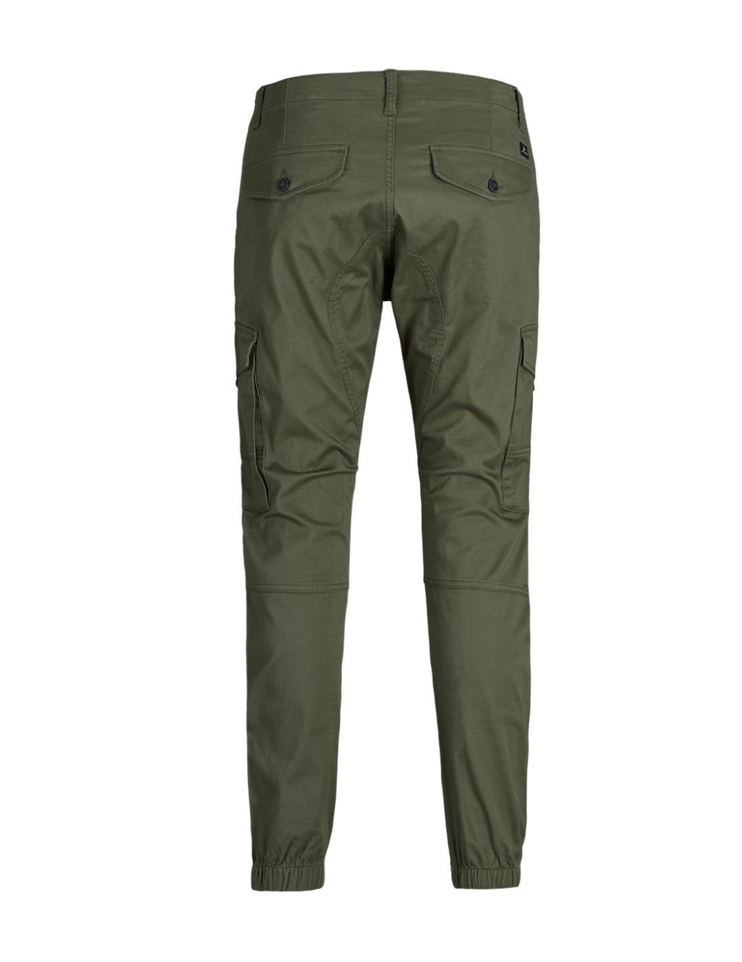 Pantalón Jack&Jones Paul cargo verde militar para hombre