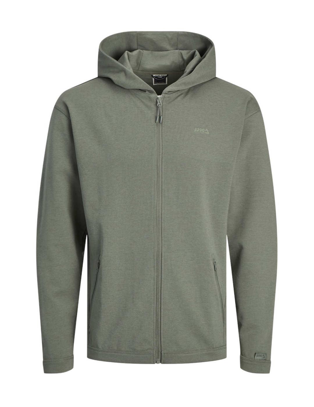 Sudadera Jack&Jones Cloud verde con cremallera de hombre