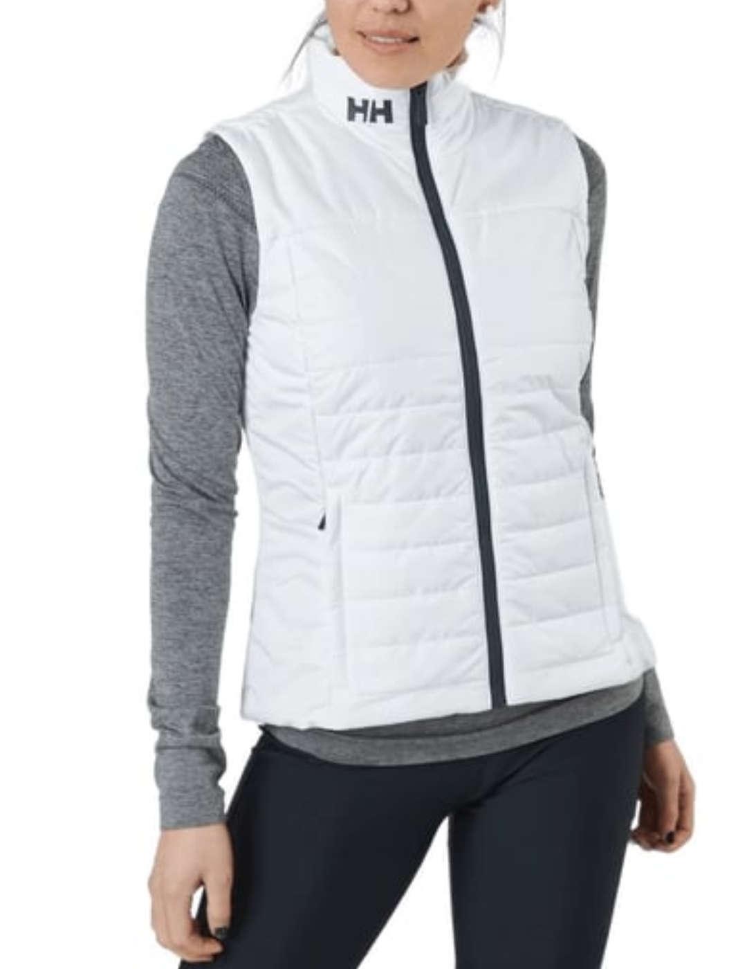 Chaleco Helly Hansen Insulator blanco guateado para mujer