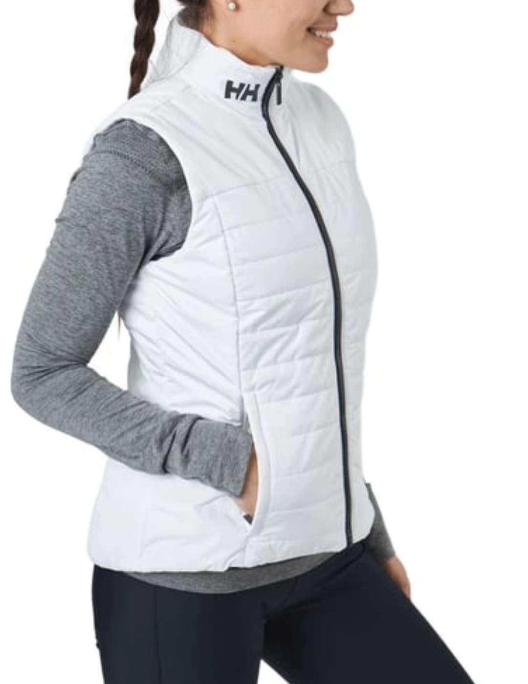 Chaleco Helly Hansen Insulator blanco guateado para mujer