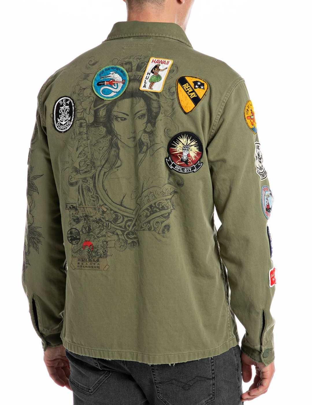 Camisa replay militar online