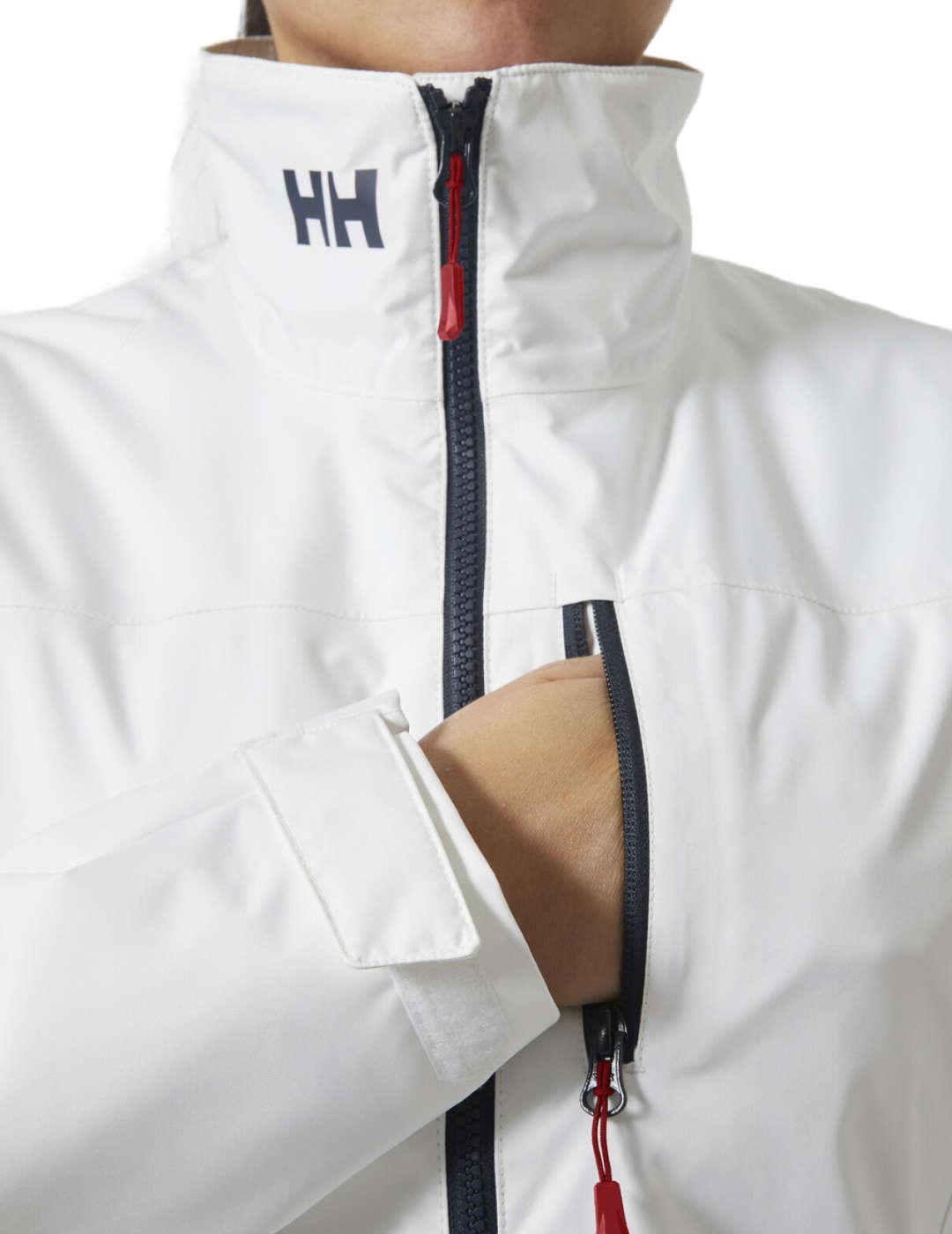 Chaqueta impermeable Helly Hansen Midlayer blanca de mujer