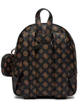 Mochila Guess Power marrón logo para mujer-NG