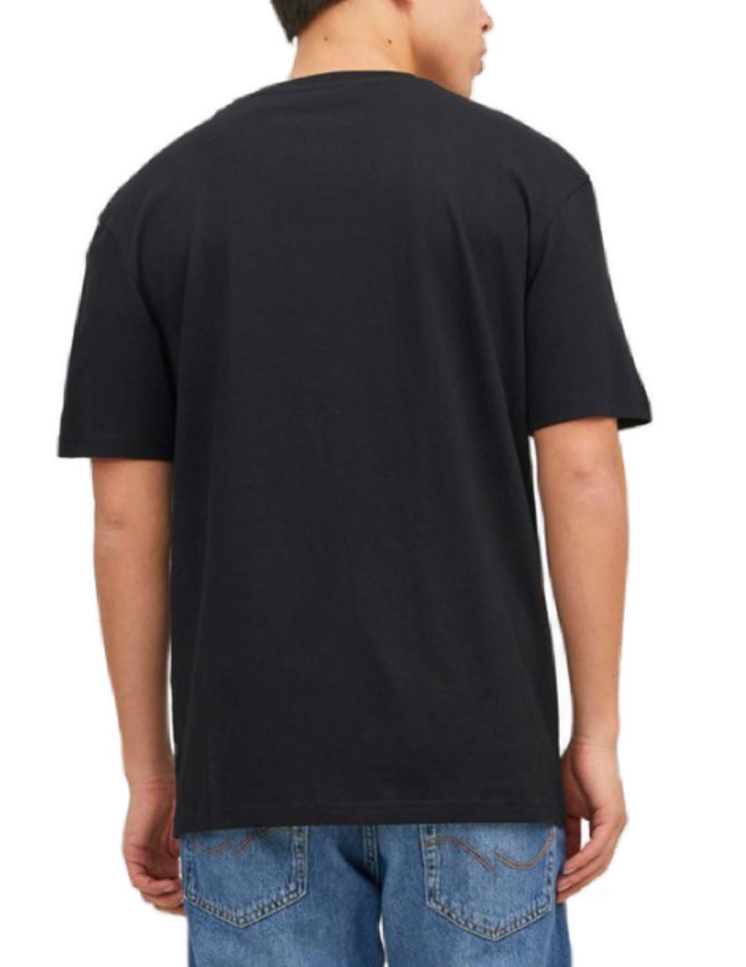 Camiseta Jack&Jones Star negra de manga corta para hombre