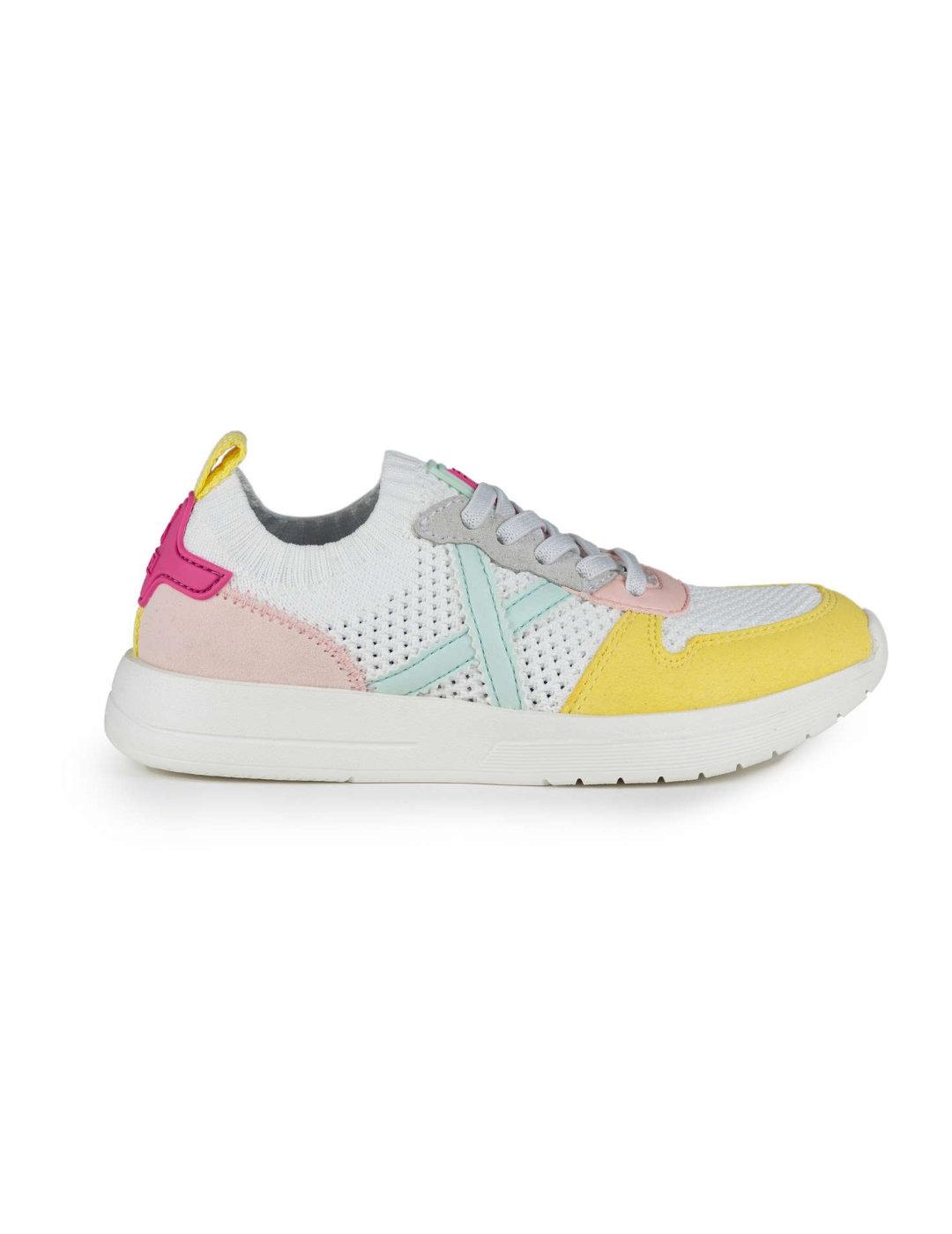 Zapatillas tipo calcetín Munich Mini Net multicolor de niña