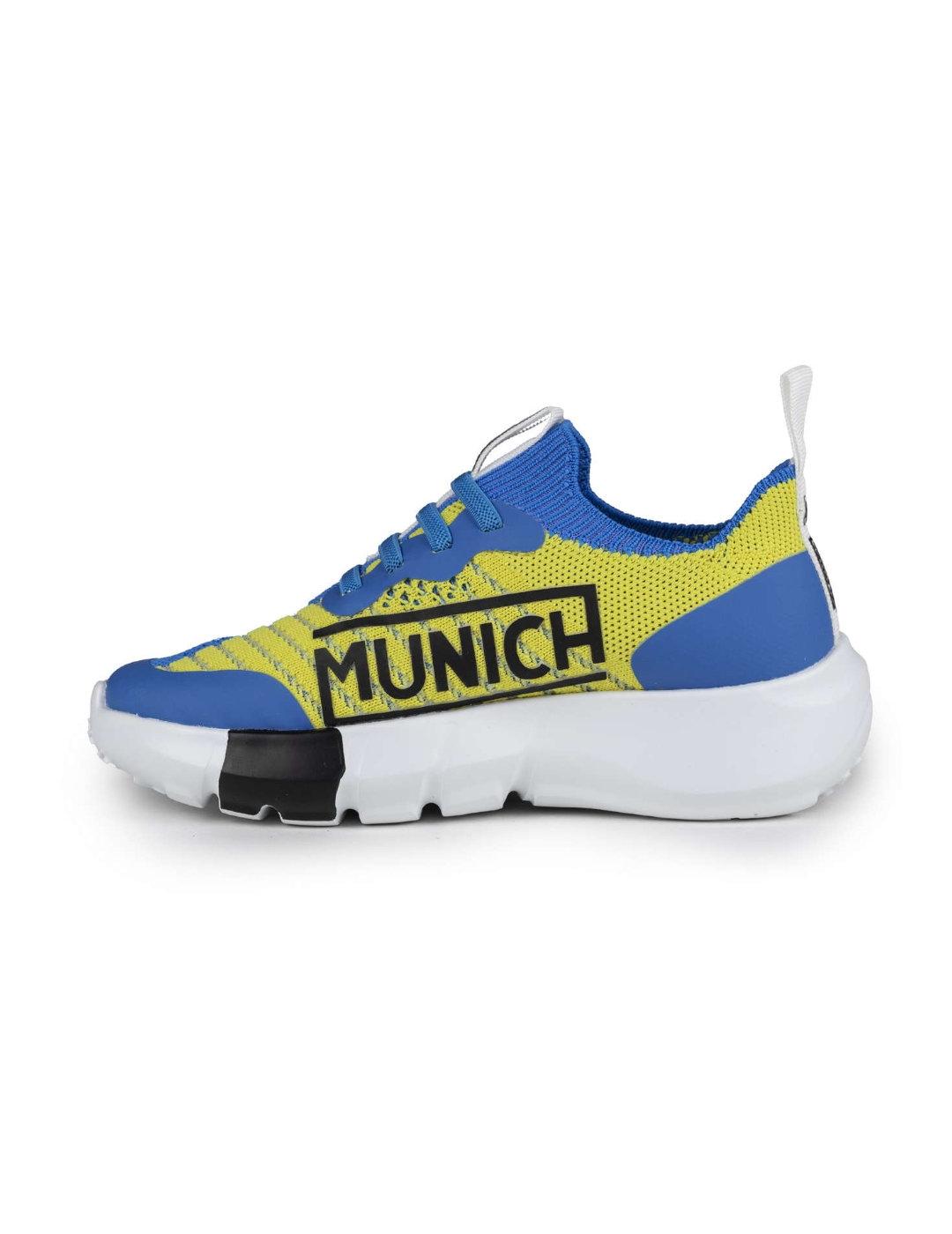 Zapatillas tipo calcetín Munich Jony Kid azulón de niño