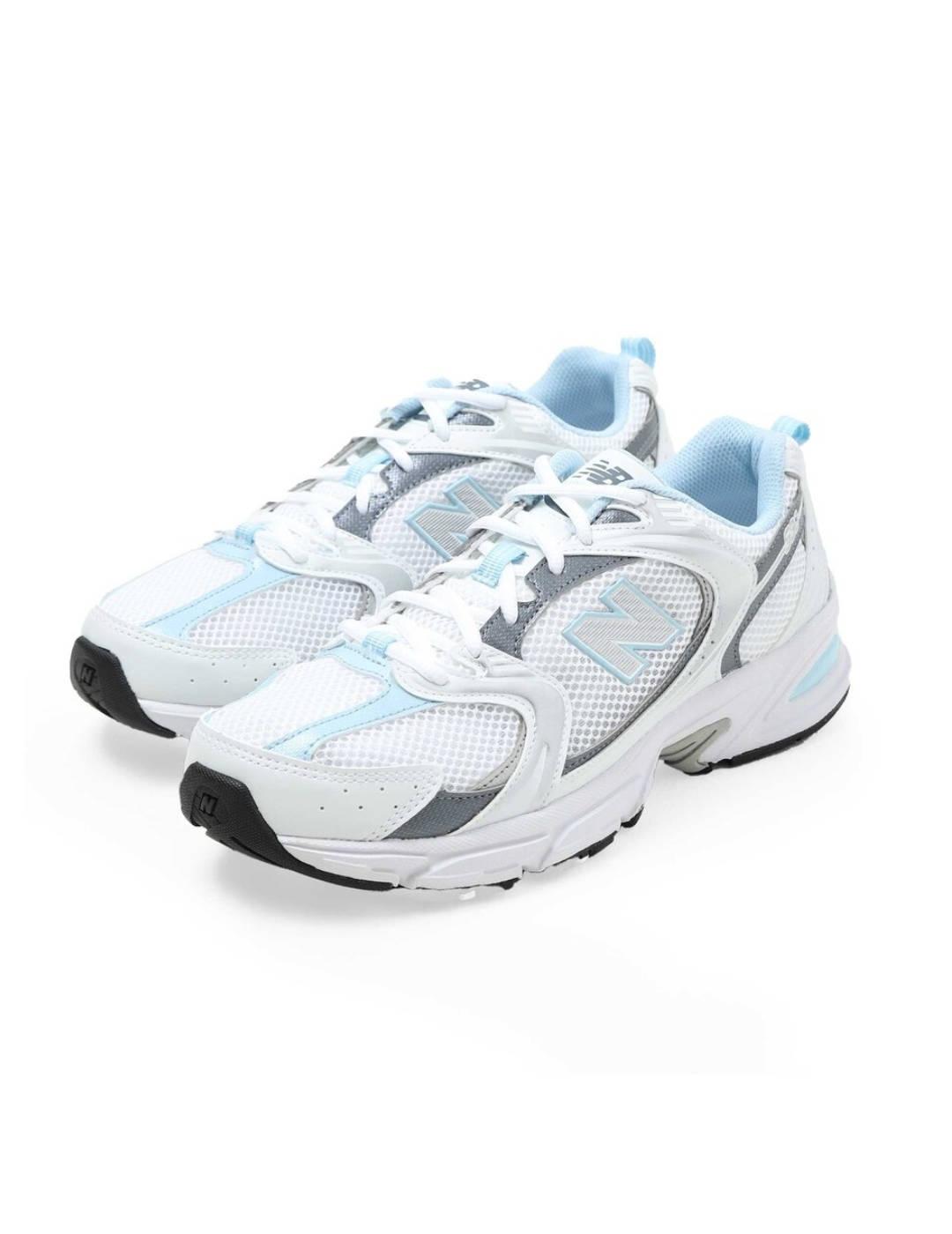 Zapatillas New Balance 530 blancas y azules para mujer